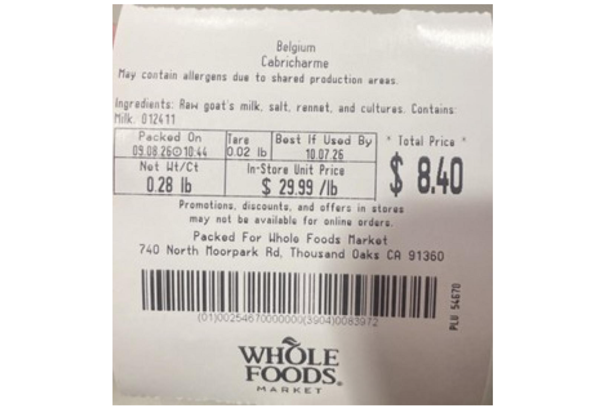 Whole Foods Market has recalled a grocery item sold in California and other states. Here’s how to identify the affected products.